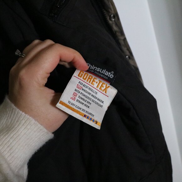 Vintage Cabelas USA Camo Hunting Jacket Men Large Whitetail Goretex Heavy Weight - Picture 7 of 10